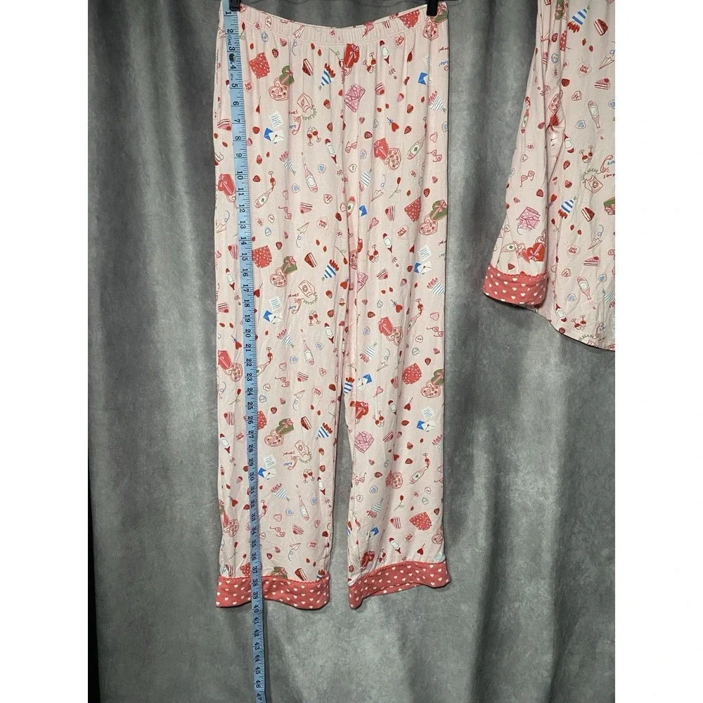 Kate Spade New York Pink Love Valentine Sweet Treats Novelty Pajama Sz Small